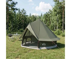 Tipi palapinė 4 asmeniui Armijos Žalia Poliesteris ir plienas