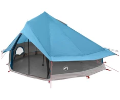 Tipi palapinė Mėlyna 700 x 700 x 395 cm Poliesteris ir plienas