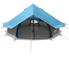 Tipi palapinė Mėlyna 700 x 700 x 395 cm Poliesteris ir plienas
