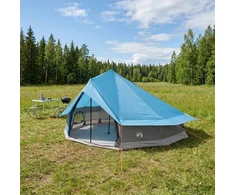 Tipi palapinė 20 asmeniui Mėlyna Poliesteris ir plienas