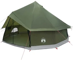Tipi palapinė su stogu Alyvuogių žalia 400 x 400 x 250 cm