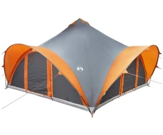 Tipi palapinė su stogu Pilka ir oranžinė 18 žmonių