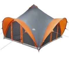 Tipi palapinė su stogu Pilka ir oranžinė 6 asmenims