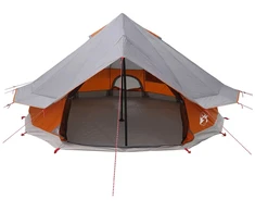 Tipi palapinė su stogu Pilka ir oranžinė 700 x 700 x 395 cm