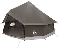 Tipi palapinė su stogu Ruda Pilka 400 x 400 x 250 cm