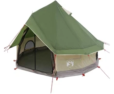 Tipi palapinė Žalia 250 x 250 cm Poliesteris ir plienas