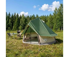 Tipi palapinė 4 asmeniui Žalia Poliesteris ir plienas