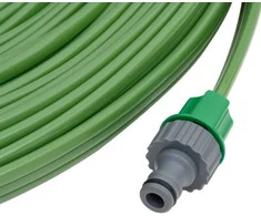 Trijų žarnelių purkštuvo žarna, žalios spalvos, 15m, PVC