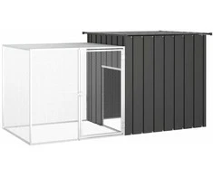 Triušių narvas, antracito, 200x91x100cm, plienas