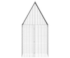 Triušių narvas Sidabro 100 x 100 x 210 cm Cinkuota plienas