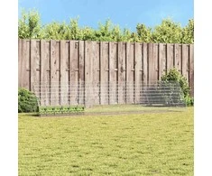 Triušių narvas Sidabro 430 x 100 x 85 cm Cinkuota plienas