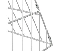 Triušių narvas Sidabro 110 x 100 x 85 cm Cinkuota plienas
