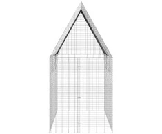 Triušių narvas Sidabro 300 x 100 x 210 cm Cinkuota plienas