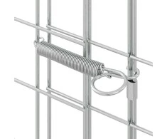 Triušių narvas Sidabro 200 x 100 x 210 cm Cinkuota plienas