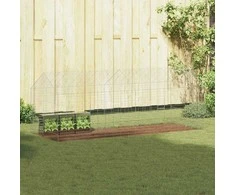 Triušių narvas Sidabro 200 x 78 x 78 cm Cinkuota plienas