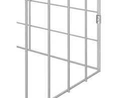 Triušių narvas Sidabro 600 x 78 x 78 cm Cinkuota plienas