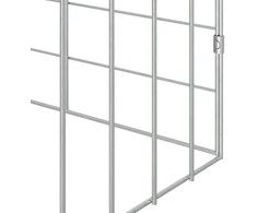 Triušių narvas Sidabro 200 x 78 x 78 cm Cinkuota plienas