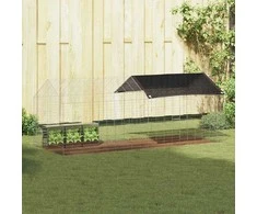 Triušių narvas Sidabro 200 x 78 x 78 cm Cinkuota plienas