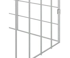 Triušių narvas Sidabro 400 x 78 x 78 cm Cinkuota plienas