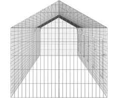Triušių narvas Sidabro 600 x 78 x 78 cm Cinkuota plienas
