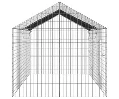 Triušių narvas Sidabro 200 x 78 x 78 cm Cinkuota plienas