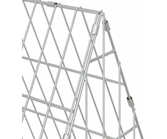 Triušių narvas Sidabro 215 x 55 x 55 cm Cinkuota plienas