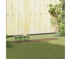 Triušių narvas Sidabro 215 x 55 x 55 cm Cinkuota plienas