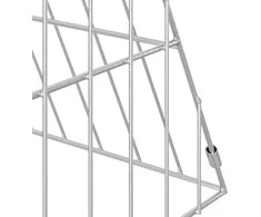 Triušių narvas Sidabro 110 x 55 x 55 cm Cinkuota plienas