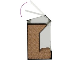 Triušių šėrimo priemonė Sidabro 64.5 x 25.5 x 45.5 cm