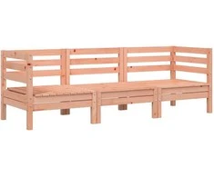 Trivietė sodo sofa, douglas eglės medienos masyvas