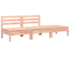 Trivietė sodo sofa, douglas eglės medienos masyvas