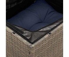 | Sodo sofa | su pagalve Pilka 172 x 62 x 69 cm Poli ratanas