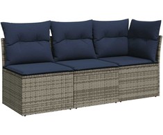 | Sodo sofa | su pagalve Pilka 172 x 62 x 69 cm Poli ratanas