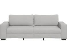 Trivietė sofa, debesų pilka, 220x77x82 cm, audinys