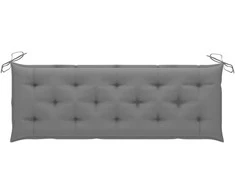 Trivietis sodo suoliukas su pagalvėle, 150cm, eukalipto masyvas