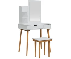 Tualetės rinkinys FAUSKE 4 pcs Balta 76 x 50 x 143 cm