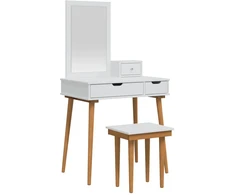 Tualetės rinkinys FAUSKE 4 vnt. Balta 76 x 50 x 143 cm