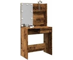 tualetinis staliukas su LED Old Wood 74,5x40x141 cm