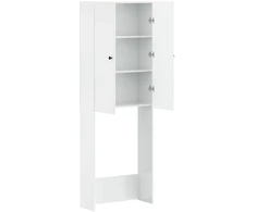 Tualeto spintelė BREDA Itin blizgi balta 66 x 25,5 x 190 cm