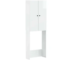 Tualeto spintelė BREDA Itin blizgi balta 66 x 25,5 x 190 cm