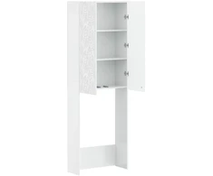 Tualeto spintelė DELFT Itin blizgi balta 66 x 25,5 x 190 cm