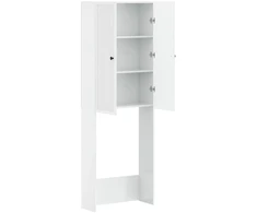 Tualeto spintelė EDE Itin blizgi balta 66 x 25,5 x 190 cm