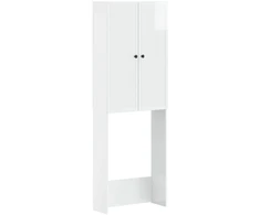 Tualeto spintelė EDE Itin blizgi balta 66 x 25,5 x 190 cm