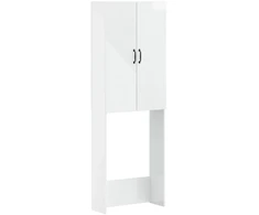 Tualeto spintelė HAARLEM Itin blizgi balta 66 x 25,5 x 190 cm