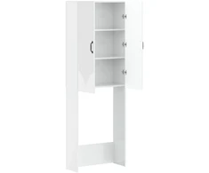 Tualeto spintelė HOORN Itin blizgi balta 66 x 25,5 x 190 cm