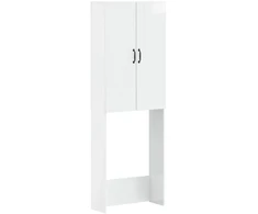 Tualeto spintelė HOORN Itin blizgi balta 66 x 25,5 x 190 cm