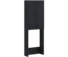 Tualeto spintelė HOORN Juoda 66 x 25,5 x 190 cm