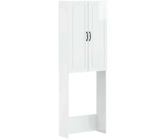 Tualeto spintelė UTRECHT Itin blizgi balta 66 x 25,5 x 190 cm