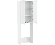 Tualeto spintelė ZWOLLE Itin blizgi balta 66 x 25,5 x 190 cm
