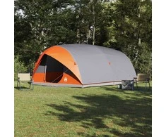 Tunelinė palapinė Pilka ir oranžinė 500 x 348 x 200 cm tafta